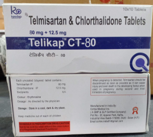 Telmisartan 80 Mg+ Chlorthalidone 12.5 Mg Tabs