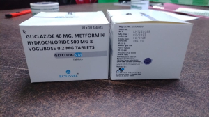 Gliclazide 40 mg + Metformin Hydrochloride 500 mg + Voglibose 0.2 mg Tab
