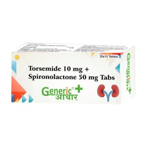Torsemide 10 mg + Spironolactone 50 mg Tabs