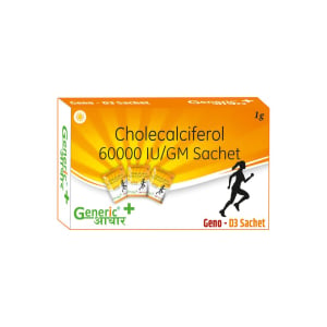 Vitamin D3 (Cholecalciferol 60000 IU/GM) Sachet (Geno D3 Sachet)- GA