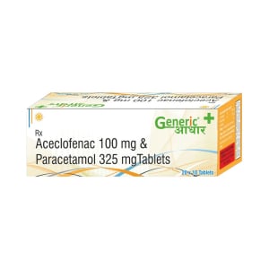 Aceclofenac 100 mg + Paracetamol 325 mg (SWASACE P) Tab-GA