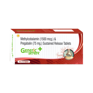 Methylcobalamin 1500 mcg + Pregabalin 75 mg (SR) Tabs- GA