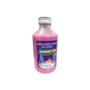 SWACIL - Dried Aluminium Hydroxide IP 250 mg + Magnesium Hydroxide IP 250 mg + Simethicone IP 50 mg Suspension- GA