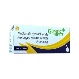 Metformin Hydrochloride 1000 mg PR Tabs- GA