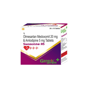 Olmesartan Medoxomil 20 mg + Amlodipine 5 mg Tabs (SWASOLME A5)- GA