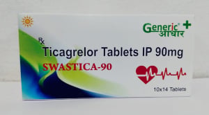Ticagrelor 90mg (SWASTICA 90) Tabs- GA