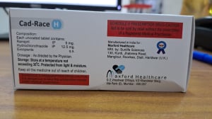 Ramipril IP 5 mg + Hydrochlorthiazide IP 12.5 mg Tabs