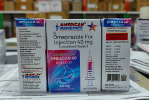 Omeperazole Sodium sterile IP equivalent to Omeperazole 40 mg Lyphillised Powder for Injection