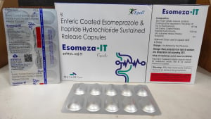Enteric Coated Esomeprazole 40mg & Itopride Hydrochloride 150mg SR Cap