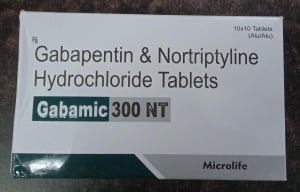 Gabapentin 300 mg & Nortriptyline 10 mg Tabs