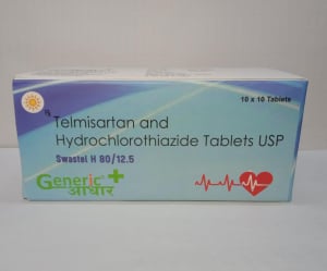 Telmisartan 80 mg + Hydrochlorothiazide 12.5 mg Tabs (SWASTEL H 80/12.5)- GA