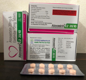 Atorvastatin 20 mg + Ezetimibe 10 mg Tabs