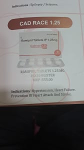Ramipril 1.25 mg Tabs