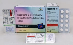Risperidone 3 Mg + Trihexyphenidyl 2 Mg MD Tabs
