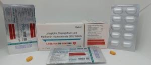 Linagliptin 5MG + Dapagliflozin 10 MG + Metformin Hydrochloride 500 mg (SR) Tabs
