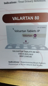 Valsartan Tablet IP 80 mg