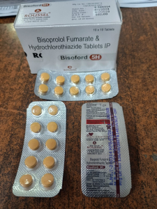 Bisoprolol Fumarate 5Mg + Hydrochlorothiazide 12.5 Tabs