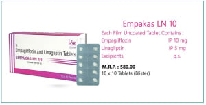 Empagliflozin IP 10mg + Linagliptin IP 5mg tabs