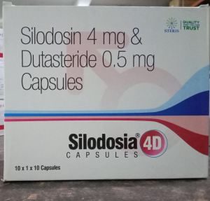 Silodosin 4 mg + Dutasteride 0.5 mg Capsules