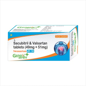 Sacubitril 49 mg + Valsartan 51 mg Tabs (Swasartan 49/51) - GA