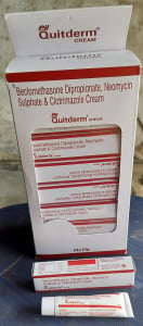 Beclometasone 0.025% w/w + Neomycin 0.5% w/w + Clotrimazole 1.0% w/w cream