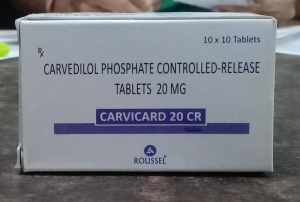 Carvedilol Phosphate Hemihydrate 20mg CR tabs
