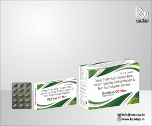Calcitriol + Omega-3 + Methylcobalamin + Folic Acid + Boron + Calcium Carbonate SG caps