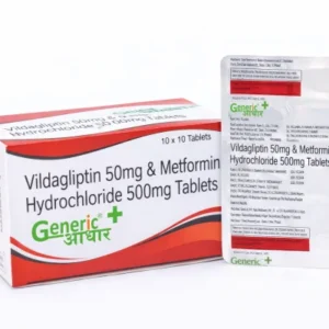 Vildagliptin 50 mg + Metformin 500 mg Tabs- GA
