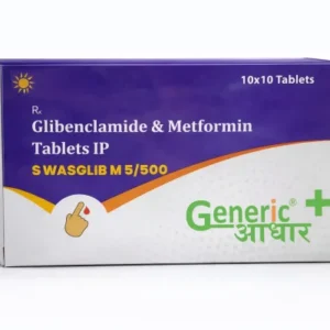 Glibenclamide 5 Mg + Metformin 500 Mg Tabs (SWASGLIB M 5/500 )-GA