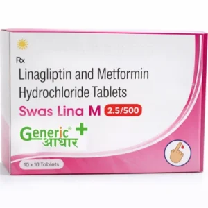 Linagliptin 2.5 mg+ Metformin Hydrochloride 500 mg Tab (Swas Lina M 2.5/500)- GA