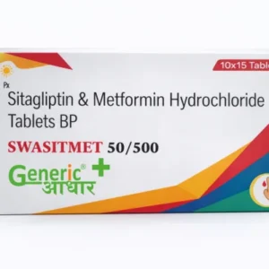 Sitagliptin 50 + Metformin 500 mg Tabs (Swasitmet 50/500)- GA