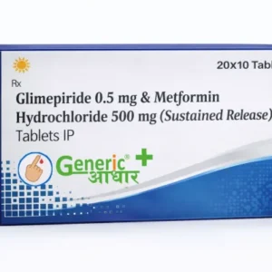 Glimepiride 0.5 mg + Metformin 500 mg SR Tabs- GA