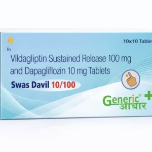 Dapagliflozin 10 mg + Vildagliptin 100 mg (SR) Tabs (Swas Davil 10/100)- GA