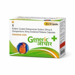 Rabeprazole 20 mg + Domperidone 30 mg Caps (Swarab-DSR)- GA