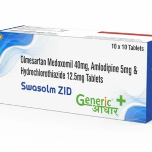 Olmesartan 40 mg + Amlodipine 5 mg + Hydrochlorothiazide 12.5 mg Tabs (SWASOLM ZID)- GA