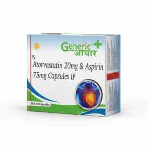 Atorvastatin 20 mg + Aspirin 75 mg Caps - GA