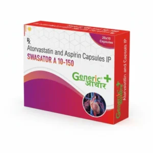 Atorvastatin 10 Mg + Aspirin 150 Mg (SWASATOR A 10/150) Caps- GA