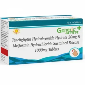 Teneligliptin 20 mg + Metformin 1000 mg SR Tabs- GA