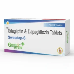 Sitagliptin Phosphate 100 mg + Dapagliflozin 10 mg Tabs (Swasdap-S)- GA