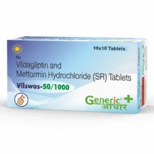 Vildagliptin 50 mg + Metformin 1000 mg SR Tabs (Vilswas-50/1000)- GA