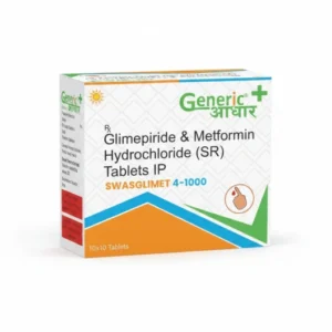 Glimepiride 4 mg + Metformin 1000 mg Tabs (SWASGLIMET 4/1000)- GA