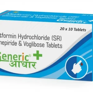 Glimepiride 2 mg + Voglibose 0.2 mg + Metformin 500 mg (SR) Tabs (Swasglimet-V)- GA