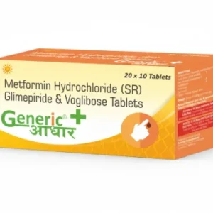 Glimepiride 1 mg + Voglibose 0.2 mg + Metformin 500 mg (SR) Tabs- GA