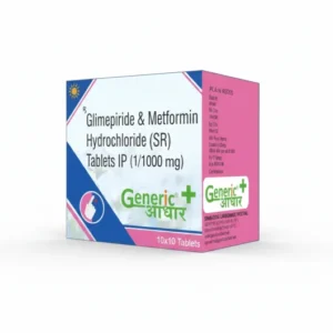 Glimepiride 1 Mg + Metformin 1000 Mg (SR) Tabs- GA