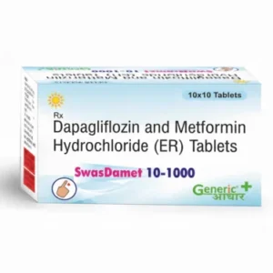 Dapagliflozin 10 mg + Metformin 1000 mg (ER) Tabs (SWASDAMET)-GA