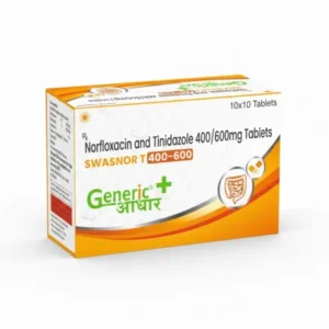 Norfloxacin 400 mg + Tinidazole 600 mg Tabs (SWASNOR T 400/600) -GA