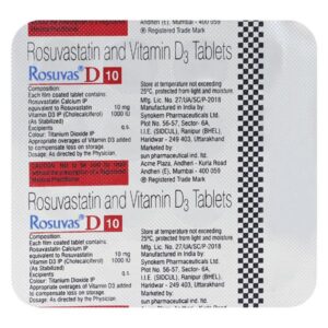 Rosuvas D 10mg Tablet 15'S