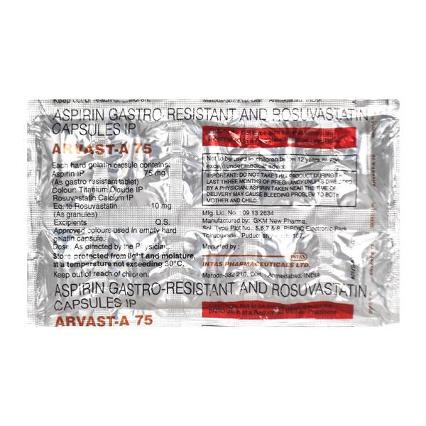 Arvast A 75mg Capsule 10'S