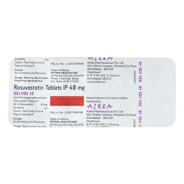 Azuvas 40mg Tablet 10'S
