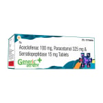 Aceclofenac 100 mg + Paracetamol 325 mg + Serratiopeptidase 15 mg (SWASACE-SP) Tabs -GA
